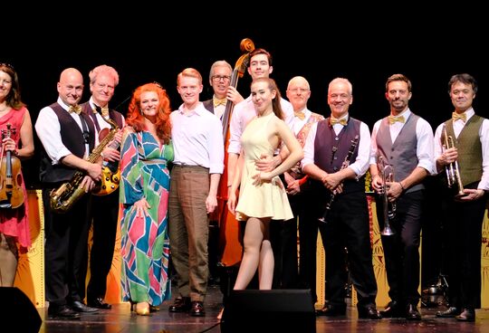 Salon Orchester Berlin mit Tanzpaar, Foto Veranstalter