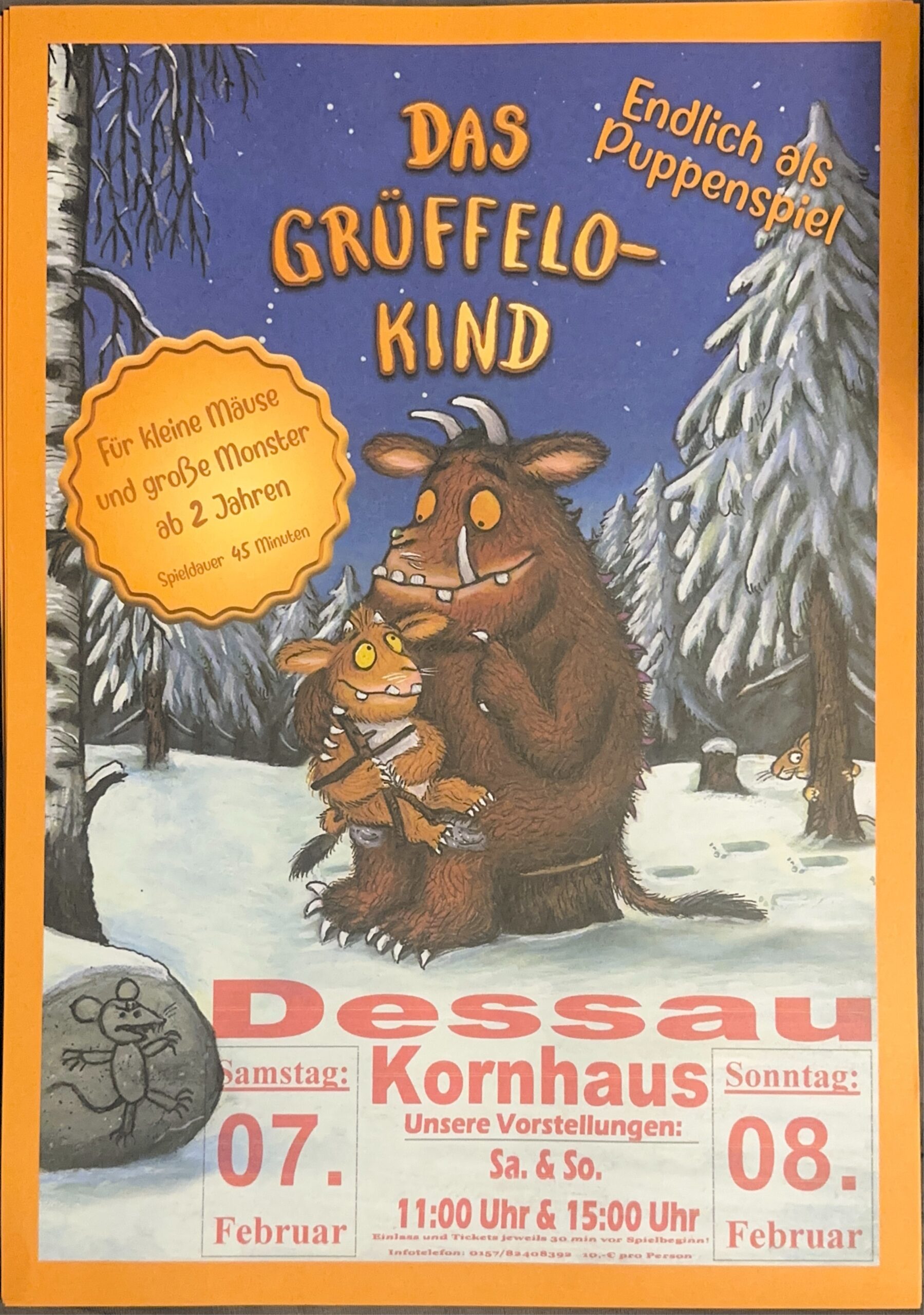 Plakat Puppentheater Traumland, Grafik Veranstalter