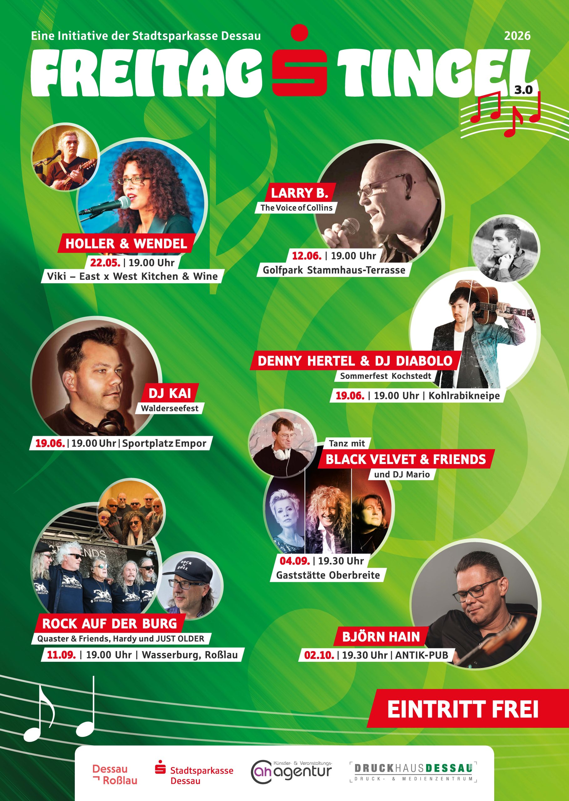 Plakat FreitagsTingel_2026, Grafik Veranstalter