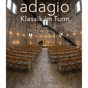 Plakat Konzert adagio im Neuen Wasserturm, Grafik Veranstalter