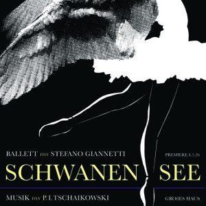 Plakat Schwanensee im Anhaltischen Theater Dessau, Motiv Robert Voss