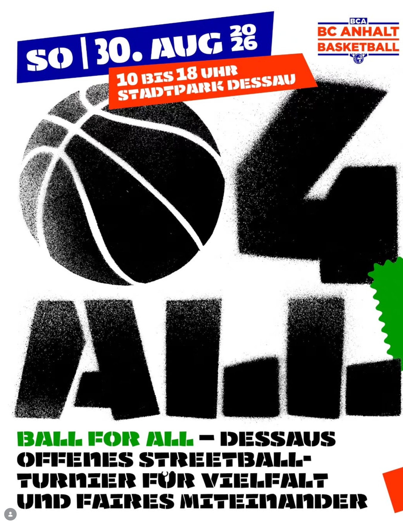 Ball4All - Streetball Basketballtunier in Dessau