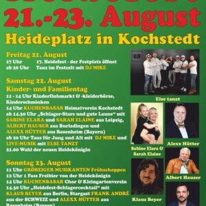 Heidefest in Kochstedt 2026 Veranstaltungsflyer