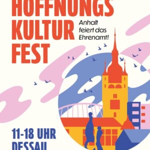 Flyer der evangelischen Landeskirche Anhalts zum Hoffnungskulturfest