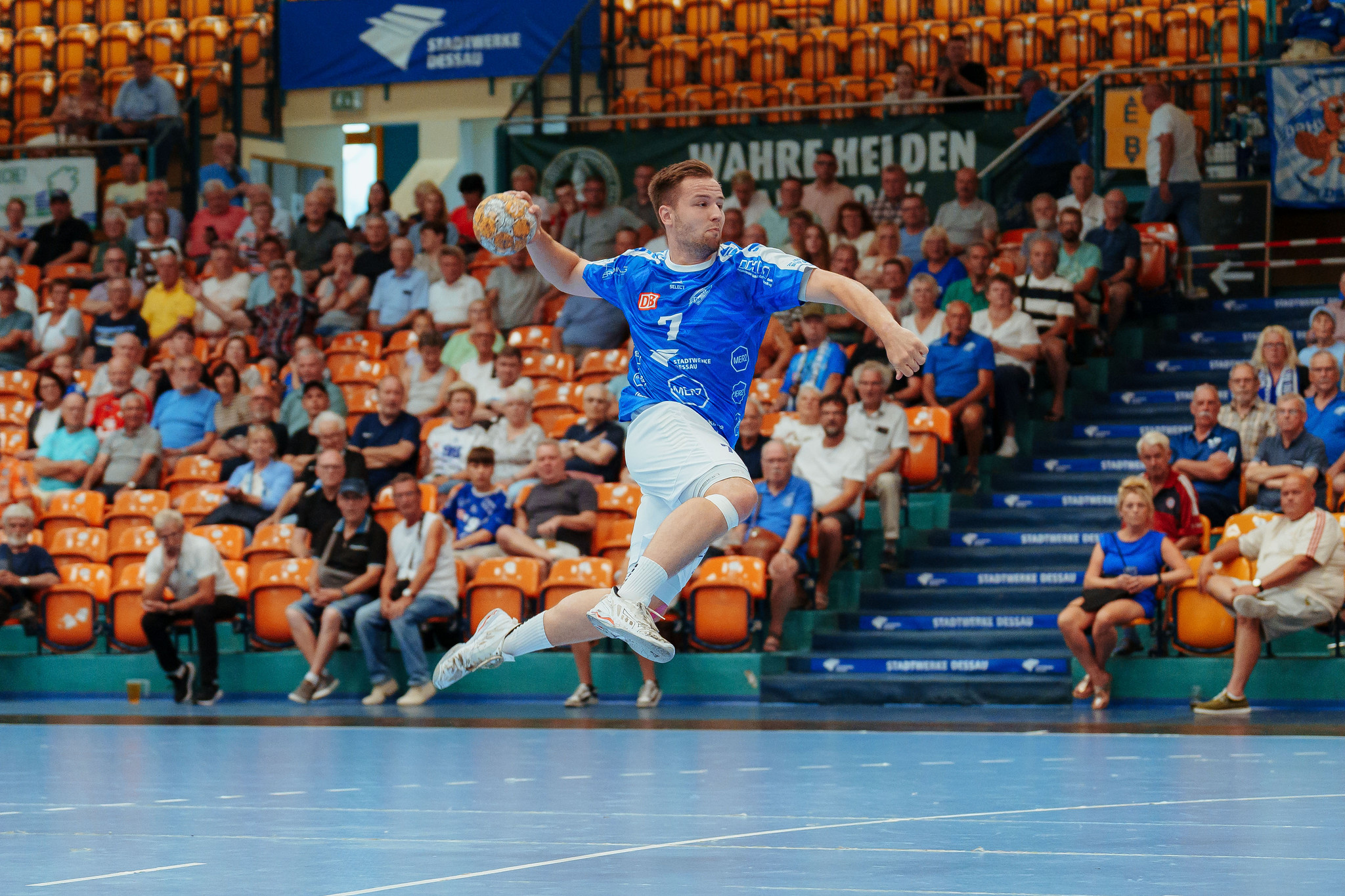 Spieler des DRHV06 beim Spiel in der Anhalt Arena