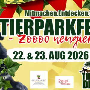Plakat vom Tierparkfest Dessau
