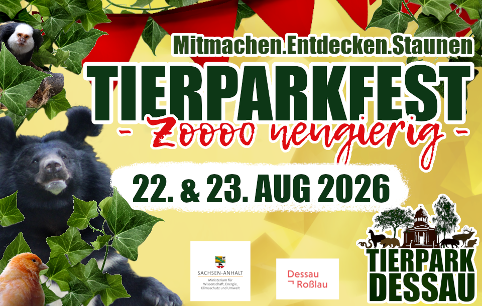 Plakat vom Tierparkfest Dessau