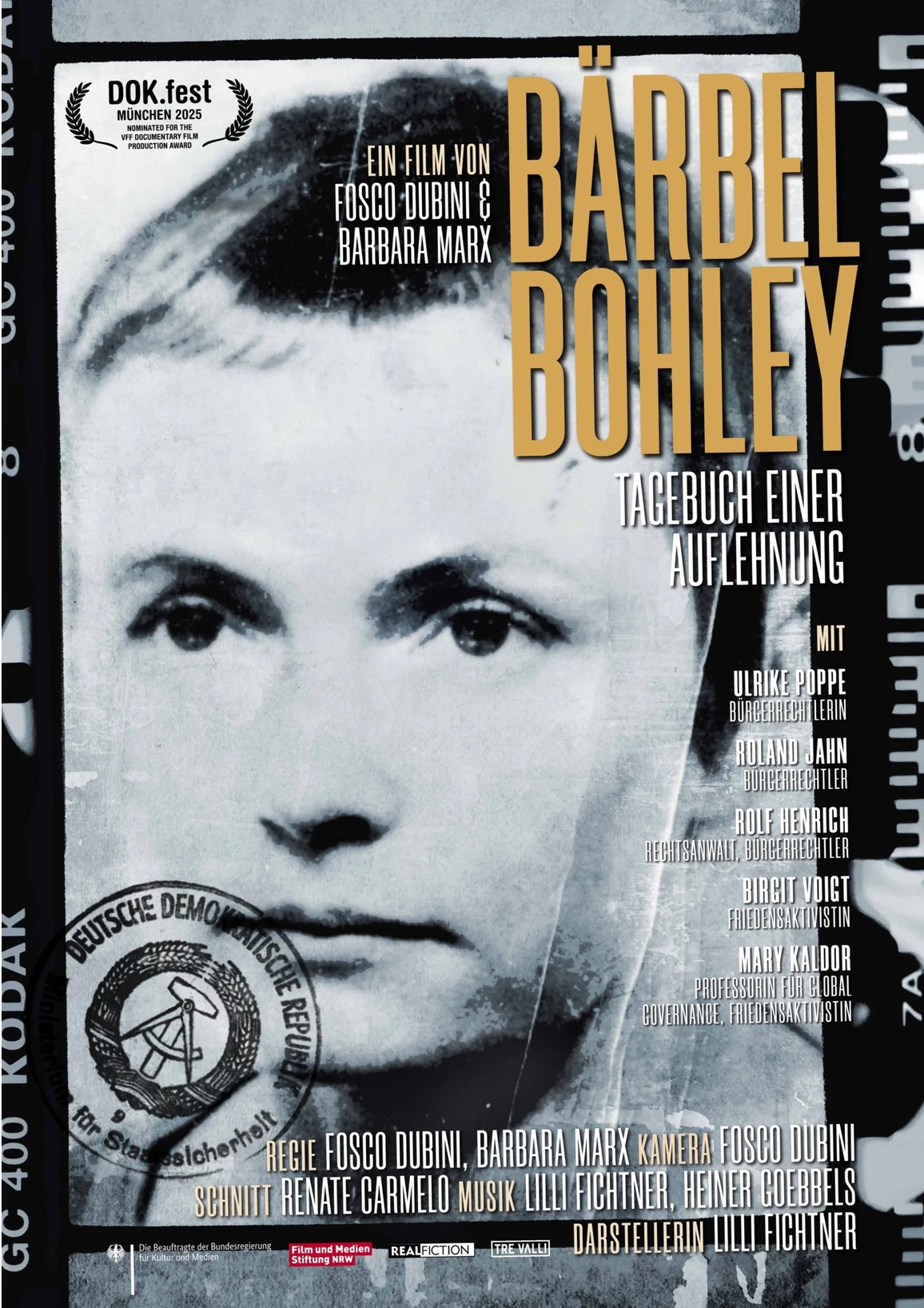 Filmplakat zum Dokumentarfilm über Bärbel Bohley