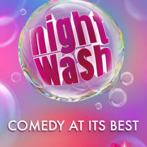 Flyer der Veranstaltung "NightWash" im Anhaltischen Theater Dessau