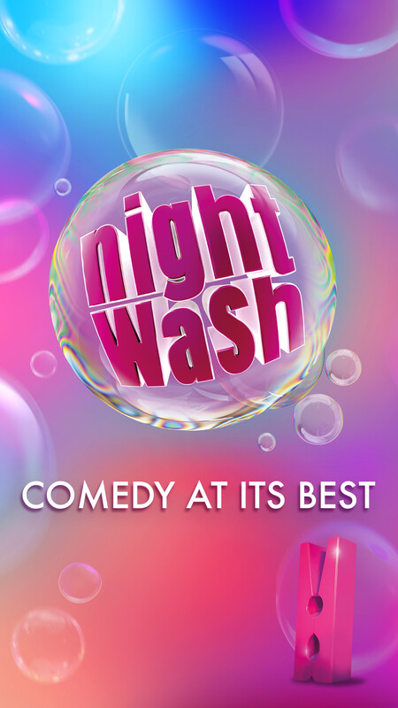 Flyer der Veranstaltung "NightWash" im Anhaltischen Theater Dessau