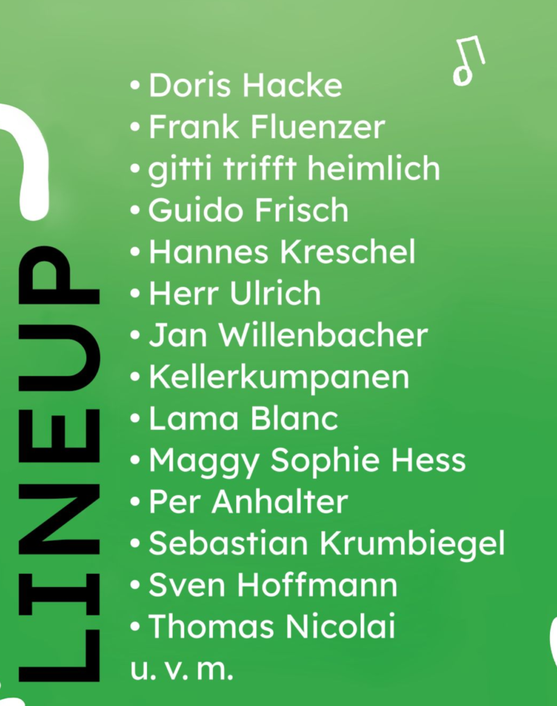 Veranstaltungsplakat vom Demokratie-Wohnzimmer in der Dessauer Johannisstraße