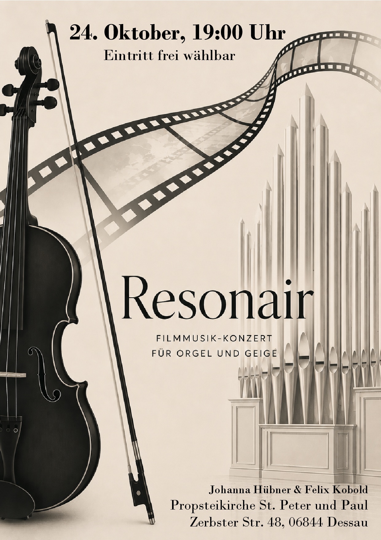 Plakat zum Konzert "Resonair"