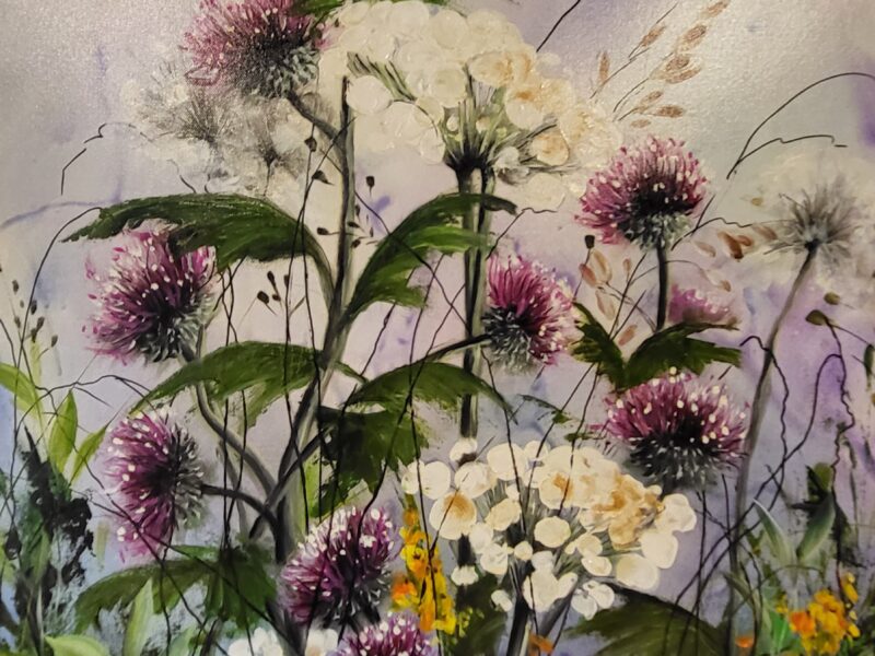 Werk der Hobbymalerin Heidemarie Goletz, Blumen und Gräser