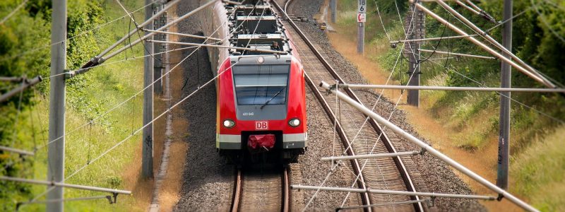 Anreise mit dem Zug Deutsche Bahn auf einer Strecke