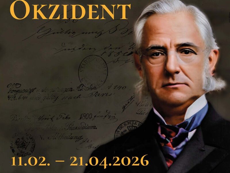 Plakat Ausstellung Orient im Okzident im Stadtarchiv Dessau, Grafik Sven Hertel