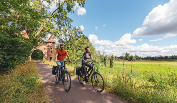 Radfahrer am Sieglitzer Berg