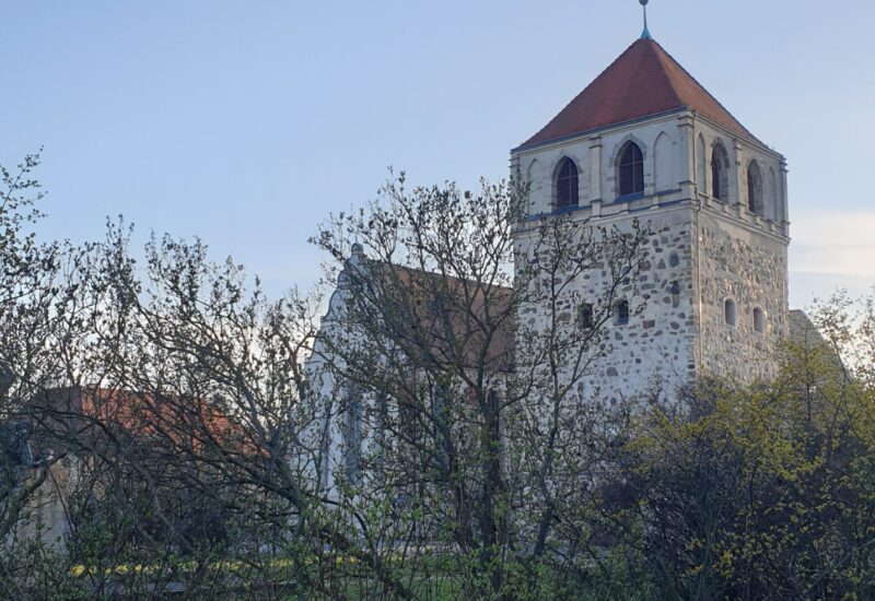 Stadt Zerbst mit Blick auf den Dicken Turm